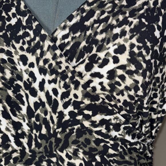 Alfani Isola Ricca Sleeveless Dress Cheetah Swirl Print black,gray,white Medium - Picture 8 of 15